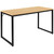 Flash Furniture GC-GF156-12-MAP-BK-GG 47 "W Black Metal Frame Laminated Maple Top with PVC Edging Computer Desk