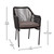Flash Furniture SDA-AD892006-BK-2-GG Black and Gray Woven Fabric with Aluminum Frame Kallie Patio Chairs