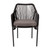 Flash Furniture SDA-AD892006-BK-2-GG Black and Gray Woven Fabric with Aluminum Frame Kallie Patio Chairs