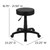 Flash Furniture CH-82042-3X01-GG 21.5" H Black 5-Star Base with Dual-Wheel Casters Stool