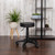 Flash Furniture CH-82042-3X01-GG 21.5" H Black 5-Star Base with Dual-Wheel Casters Stool