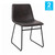 Flash Furniture ET-ER18345-18-GY-BK-GG Dark Gray Seat Dining Chair