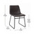 Flash Furniture ET-ER18345-18-GY-BK-GG Dark Gray Seat Dining Chair