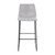 Flash Furniture 2-ET-ER18345-30-LG-GG 300 Lbs. Light Gray LeatherSoft Seat and Back Bar Stool