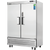 Everest Refrigeration EBF2-LAB 33 Cu. Ft. Stainless Steel 2 Full-Height Solid Doors Laboratory Freezer - 115 Volts