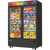 Everest Refrigeration EMGF48B 54.75" W 2-Sections Reach-In Glass Door Merchandiser Freezer - 115 Volts