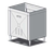 Multiplex 16-1579 30" W x 36" H x 30" D Ice-Combo Cabinet Stand