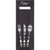 Dinex DXCTCADL1003 13" x 16" Black Paper Sleeve with Flap Cutlery Caddy