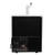 SABA SDD-27-90 90.38" W Black Exterior Flat Top 3 Sections Draft Beer Dispenser - 115 Volts