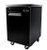 SABA SBB-27-23B 23.5" W Black Stainless Steel Solid Back Bar Cooler - 115 Volts