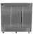 SABA S-72F 72 Cu. Ft. Stainless Steel (3) Full-Height Solid Door Three-Section Reach-In Freezer - 115 Volts