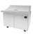 SABA SPS-48-18M 9.5 Cu. Ft. Stainless Steel 2-Section Mega-Top Sandwich or Salad Prep Table - 115 Volts