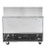 SABA SPS-48-18M 9.5 Cu. Ft. Stainless Steel 2-Section Mega-Top Sandwich or Salad Prep Table - 115 Volts
