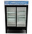 SABA SM-45RS 45 Cu. Ft. Black Coated Steel Sliding 2 Doors Reach-In Refrigerator Merchandiser - 115 Volts