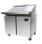 SABA SPS-36-15M 7.8 Cu. Ft. Stainless Steel Two-Section Mega-Top Sandwich and Salad Prep Table - 115 Volts