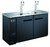 SABA SDD-24-60 60.75" W Black Exterior Flat Top 2 Sections Direct Draw Beer Dispenser - 115 Volts