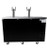 SABA SDD-24-60 60.75" W Black Exterior Flat Top 2 Sections Direct Draw Beer Dispenser - 115 Volts