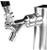 SABA SDD-24-60 60.75" W Black Exterior Flat Top 2 Sections Direct Draw Beer Dispenser - 115 Volts