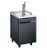 SABA SDD-30-23 23.5" W Black Exterior Flat Top 1 Section Draft Beer Dispenser - 115 Volts