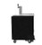 SABA SDD-30-23 23.5" W Black Exterior Flat Top 1 Section Draft Beer Dispenser - 115 Volts