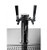 SABA SDD-24-48 48.8" W Black Exterior Flat Top 2 Sections Direct Draw Beer Dispenser - 115 Volts