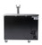 SABA SDD-24-48 48.8" W Black Exterior Flat Top 2 Sections Direct Draw Beer Dispenser - 115 Volts