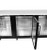 SABA SBB-27-90B 90.38" W Black Stainless Steel Solid Door Back Bar Cooler - 115 Volts