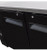 SABA SBB-27-58B 58.88" W Black Stainless Steel Solid Door Back Bar Cooler - 115 Volts