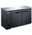 SABA SBB-27-58B 58.88" W Black Stainless Steel Solid Door Back Bar Cooler - 115 Volts