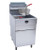 SABA GF85P 75 Lbs. Stainless Steel Tube Type Liquid Propane Gas Floor Model Value Series Fryer - 150,000 BTU
