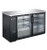 SABA SBB-24-60G 60.75" W Black Stainless Steel Glass Door Back Bar Cooler - 115 Volts