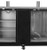 SABA SDD-27-69 69.13" W Black Exterior Flat Top 2 Sections Draft Beer Dispenser - 115 Volts