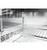 SABA SBB-24-48B 48.88" W Black Stainless Steel Two-Section Back Bar Cooler - 115 Volts