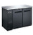 SABA SBB-24-48B 48.88" W Black Stainless Steel Two-Section Back Bar Cooler - 115 Volts