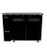 SABA SBB-24-48B 48.88" W Black Stainless Steel Two-Section Back Bar Cooler - 115 Volts