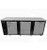 SABA SBB-27-90G 90.38" W Black Stainless Steel Glass Door Back Bar Cooler - 115 Volts
