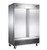 SABA S-47R 47 Cu. Ft. Stainless Steel Solid 2 Doors Reach-In Refrigerator - 115 Volts