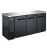 SABA SBB-24-72B 72.75" W Black Stainless Steel Solid Door Back Bar Cooler - 115 Volts