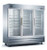 SABA S-72RG 72 Cu. Ft. Stainless Steel 3-Section Reach-In Refrigerator Merchandiser - 115 Volts