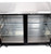 SABA SBB-27-69G 90.38" W Black Stainless Steel Glass Door Back Bar Cooler - 115 Volts