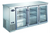 SABA SBB-24-72GSS 72.75" W Stainless Steel Glass Door Back Bar Cooler - 115 Volts