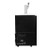 SABA SDD-24-72 72.75" W Black Exterior Flat Top 3 Sections Direct Draw Beer Dispenser - 115 Volts
