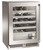 Perlick HC24WS-SG-STK 5.3 Cu. Ft. Black Stainless Steel Top and Sides Exterior Solid Door Undercounter Glass Chiller - 115 Volts
