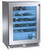 Perlick HC24WS-SG-STK 5.3 Cu. Ft. Black Stainless Steel Top and Sides Exterior Solid Door Undercounter Glass Chiller - 115 Volts