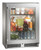 Perlick HB24RS-SG-STK 23.88" W Glass Doors Stainless and Galvanized Steel ADA Series Refrigerator - 115 Volts