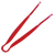 Thunder Group PLFTG009RD 9" Red Polycarbonate Flat Grip Serving Tongs