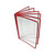 Thunder Group PLMENU-6MA 8.5" W Maroon Plastic Booklet Menu Cover
