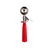 Thunder Group SLDS224P 1.33 Oz. Red Stainless Steel Plastic Handle Disher