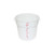 Thunder Group PLRFT318PP 18 Qt. White Round Polypropylene Food Storage Container
