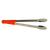 Thunder Group SLTG816R 16" L Red Stainless Steel One-Piece Utility Tongs